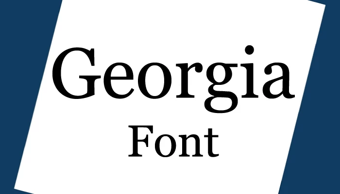 Georgia Font Free