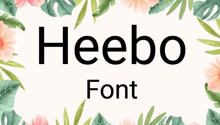 Heebo Font Free