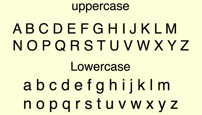Helvetica Font Character map