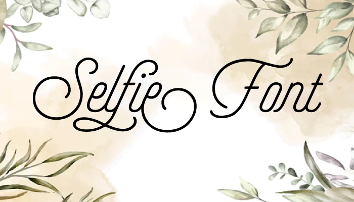 Selfie Font Free
