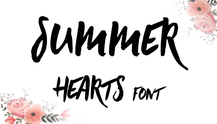 Summer Hearts Font Free