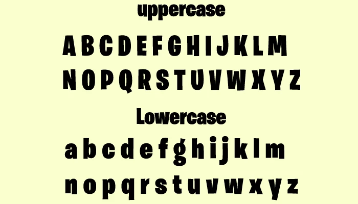 Burbank Big Condensed Font Character map