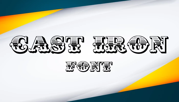Cast Iron font free