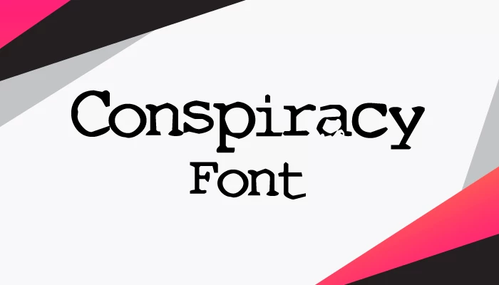 Conspiracy font free