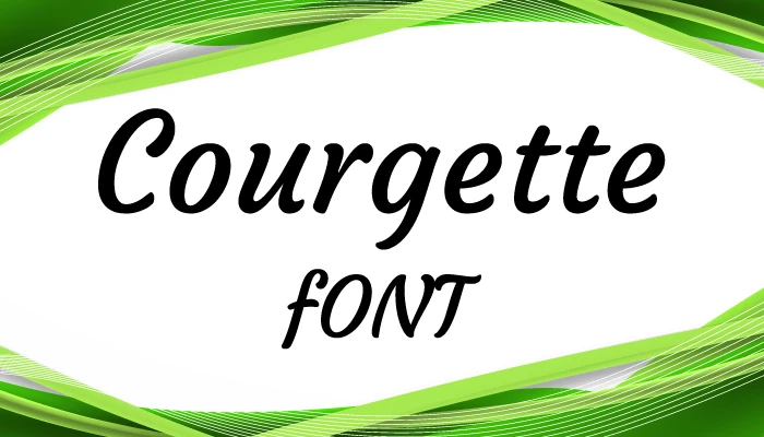 Courgette font free