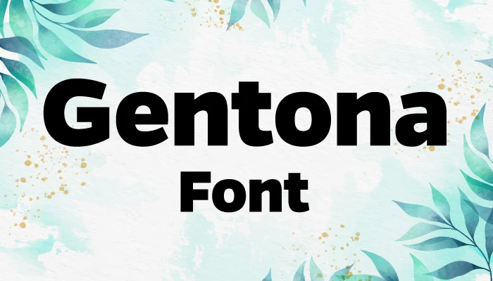 Gentona Font Free