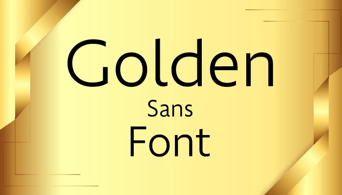 Golden Sans font free