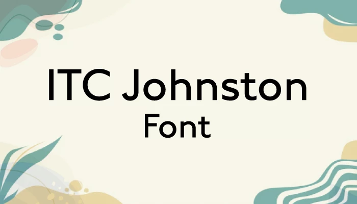 ITC Johnston font free