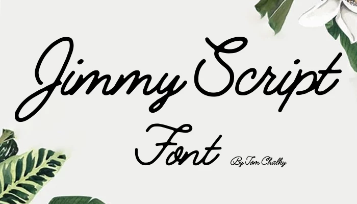 Jimmy Script Font Font Free