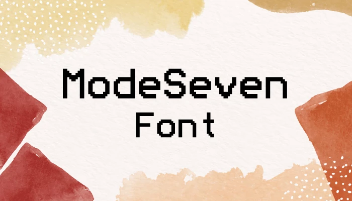 ModeSeven font free