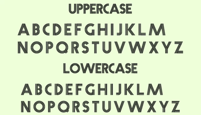 Prisma Font Character map