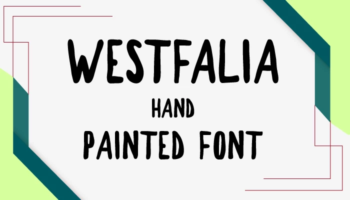 Westfalia Hand Painted Font Free