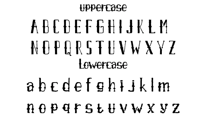 Airpena-Font-Character-map