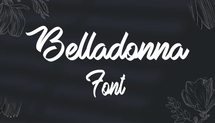 Belladonna Font Free