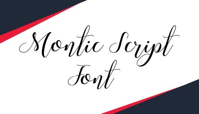 Montic font free