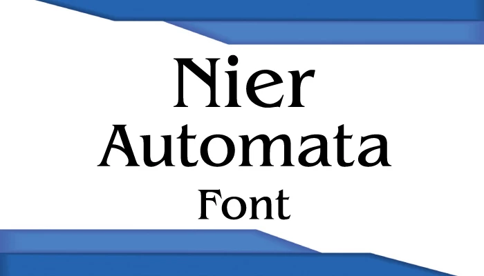 Nier Automata Font Free