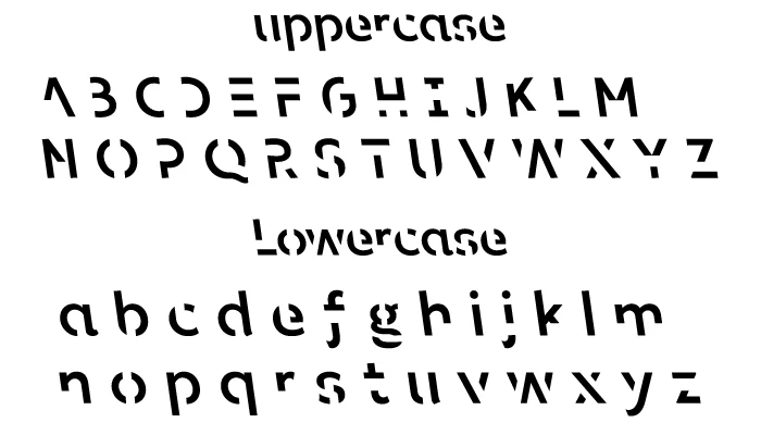 Sans-Forgetica-Font-Character-map