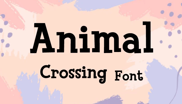 Animal Crossing Font Free