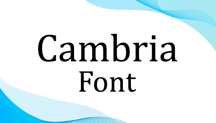 Cambria-font-free