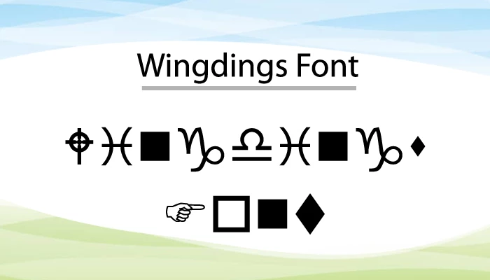 Wingdings Font Free