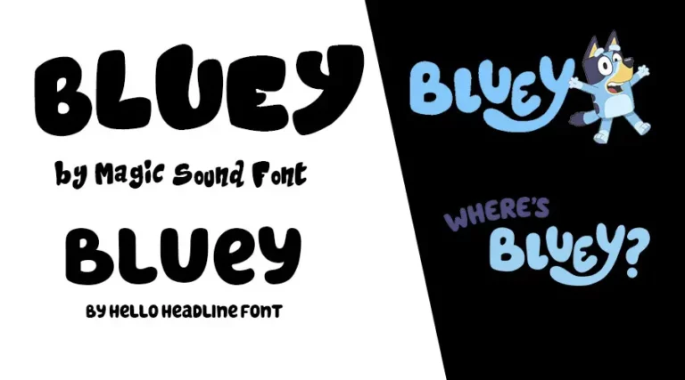 Bluey font feature image