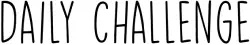 Daily Challenge font