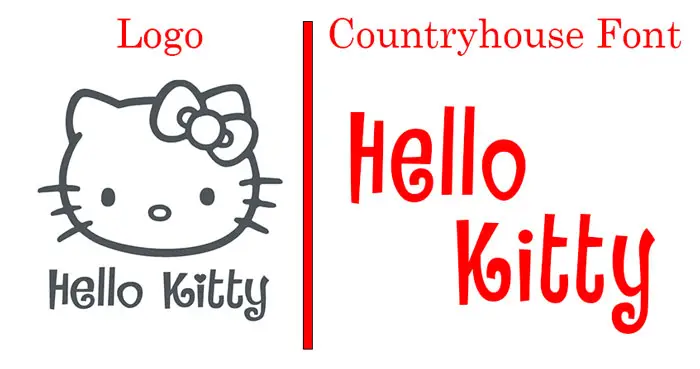 Hello-Kitty-Logo-Vs-Countryhouse-Font