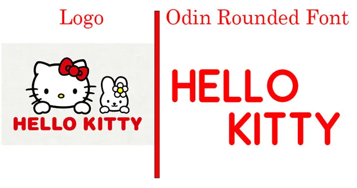 Hello-Kitty-Logo-Vs-Odin-Rounded-font