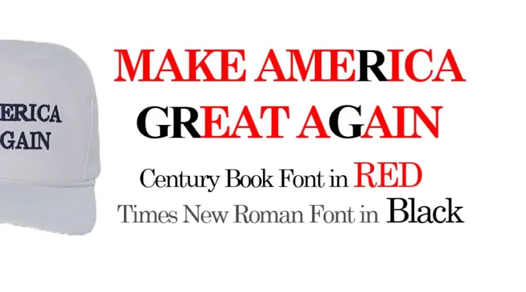 Make America great again font