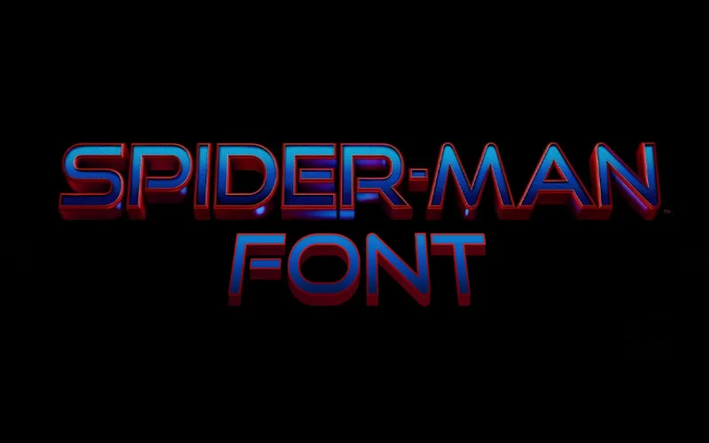 spider man no way home font