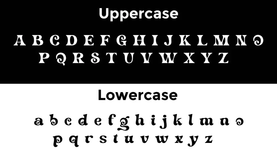 Wifelove font characters