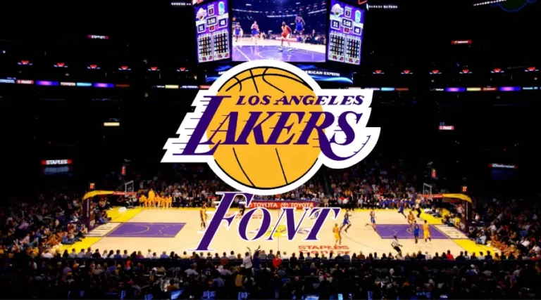 Los Angeles Lakers logo vs Lakers Font Similarity Example