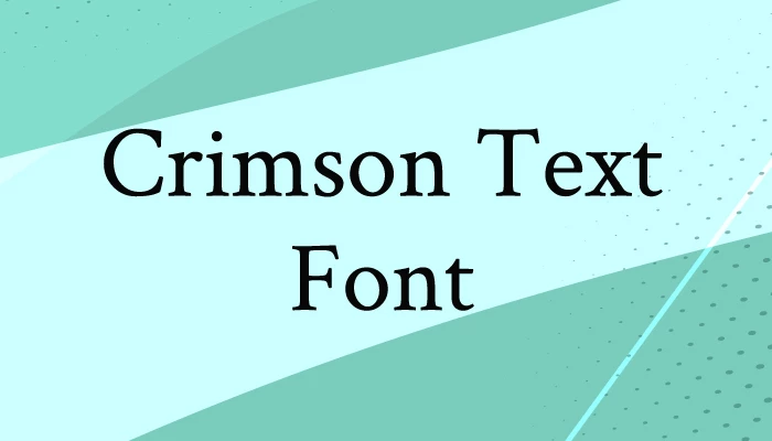 Crimson-Font-Free-Download