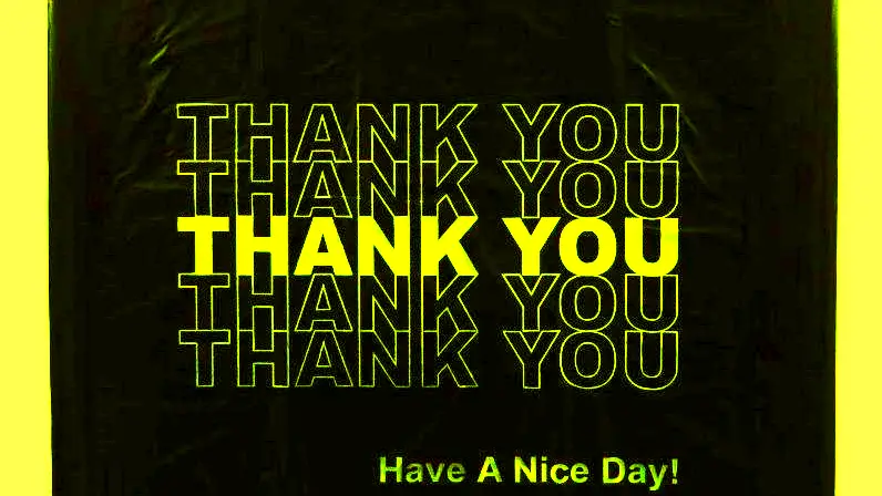 Thank You Bag Font