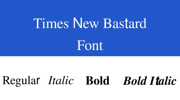 Times New Bastard Font