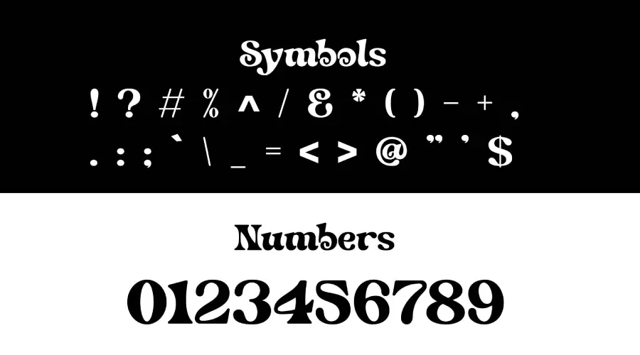 Wifelove font Symbols