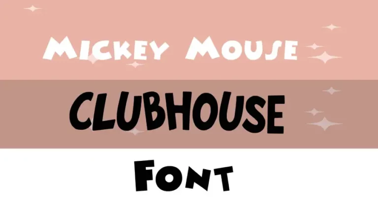 Mickey Mouse Clubhouse Font