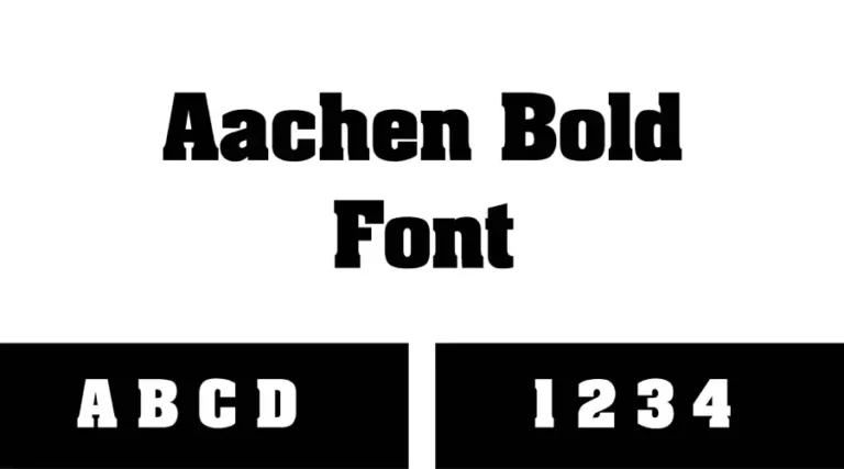 Aachen Bold Font