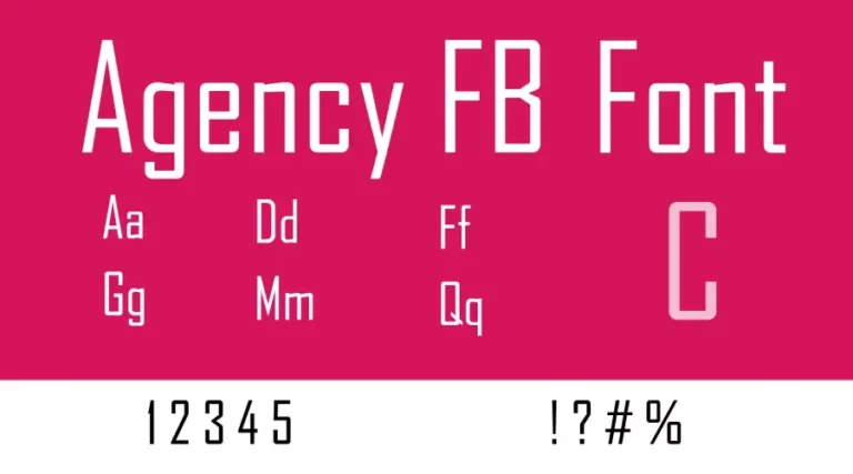 Agency FB Font