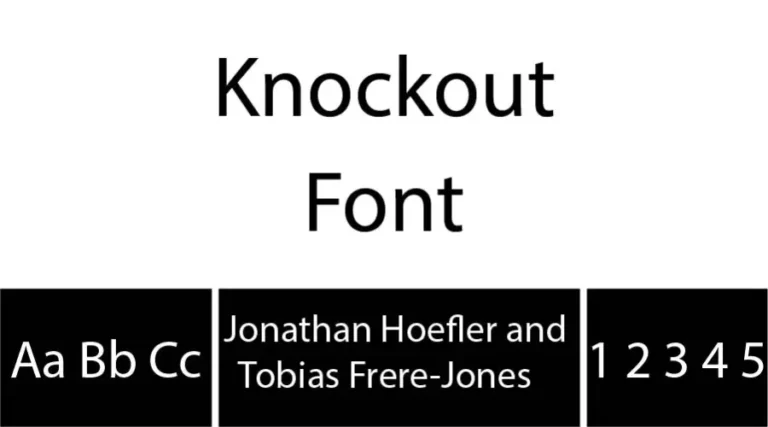 Knockout Font