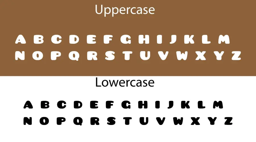 Pusab Font Characters View