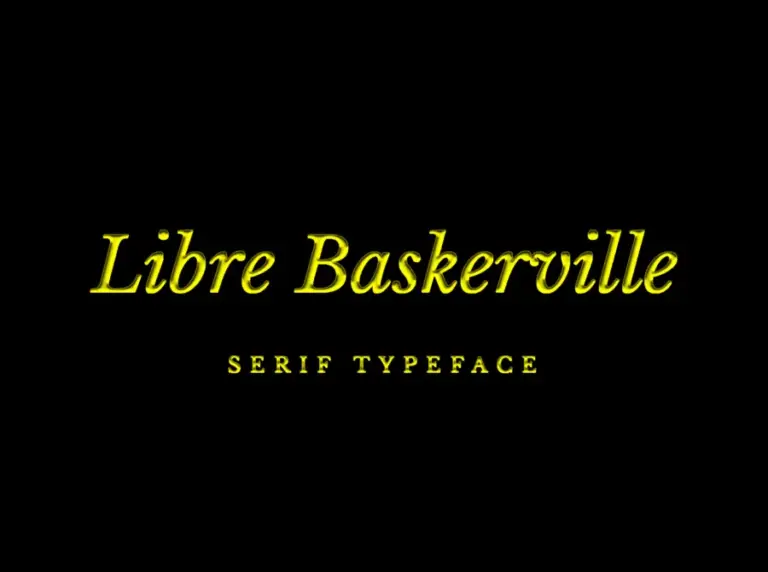 Libre Baskerville Font