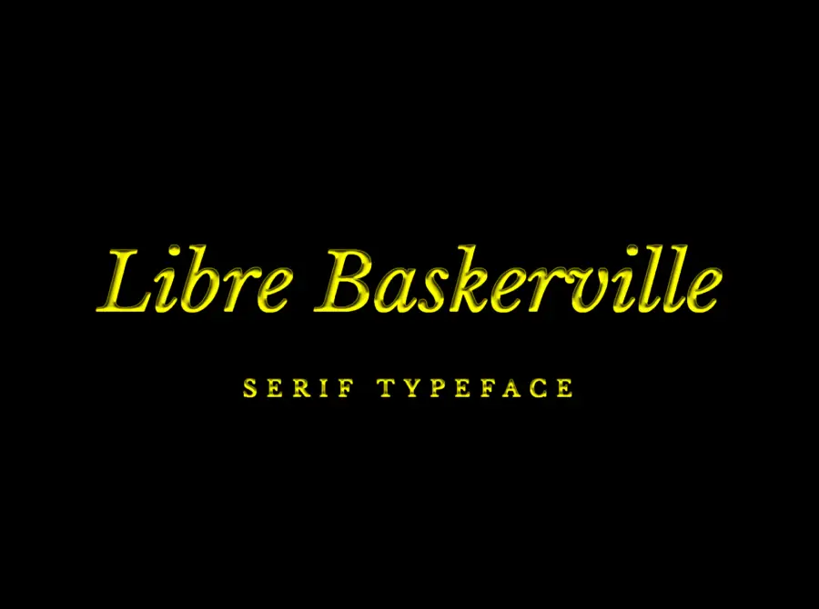 Libre Baskerville Font